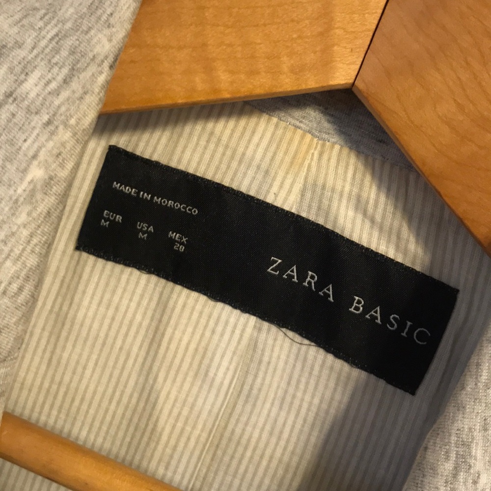 Zara Basic Soft Grey Suit Jacket - image 2